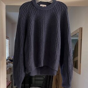 Madewell Cozy Navy Blue Knit Sweater